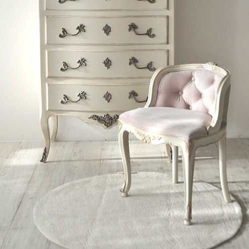 에스텔 화장대 의자 - 벨벳  핑크